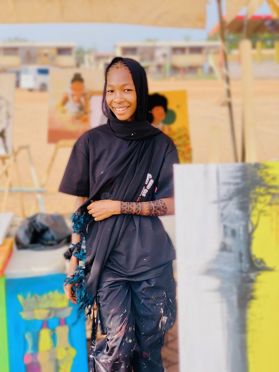 Artist portrait by Muksi Creations in Tamale, Ghana